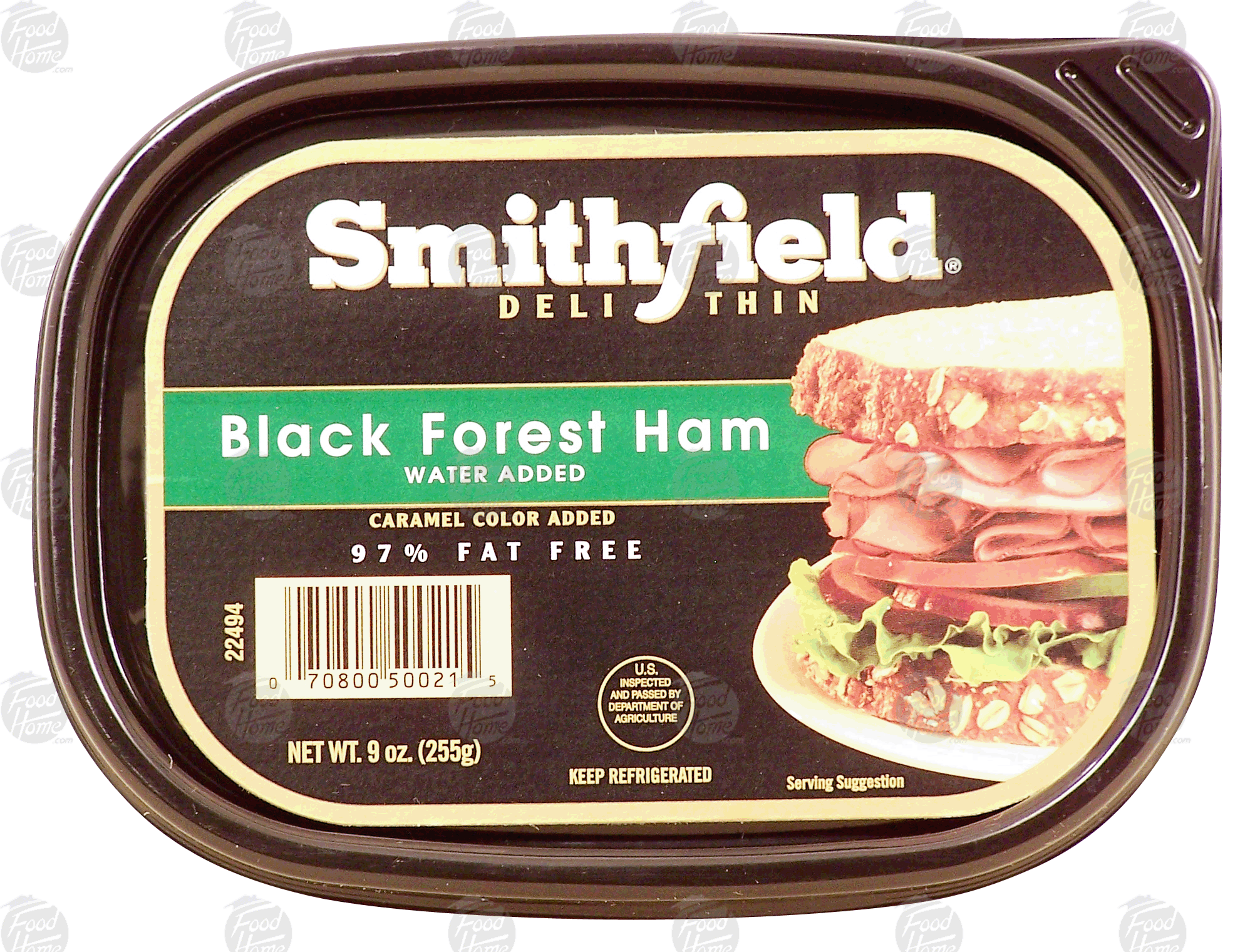 Smithfield  deli thin black forest ham Full-Size Picture